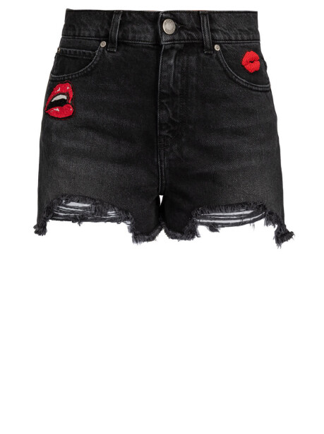 Shorts in denim black PINKO Kiss - 4