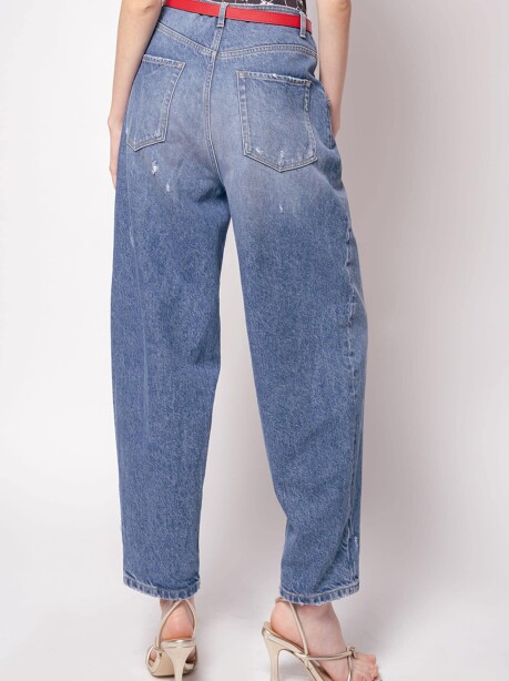 Jeans slouchy in denim recycled - 2