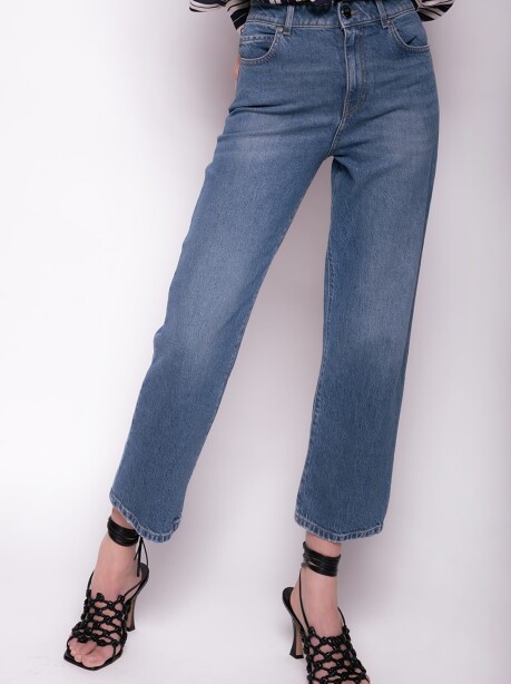 Jeans straight denim recycled - 1