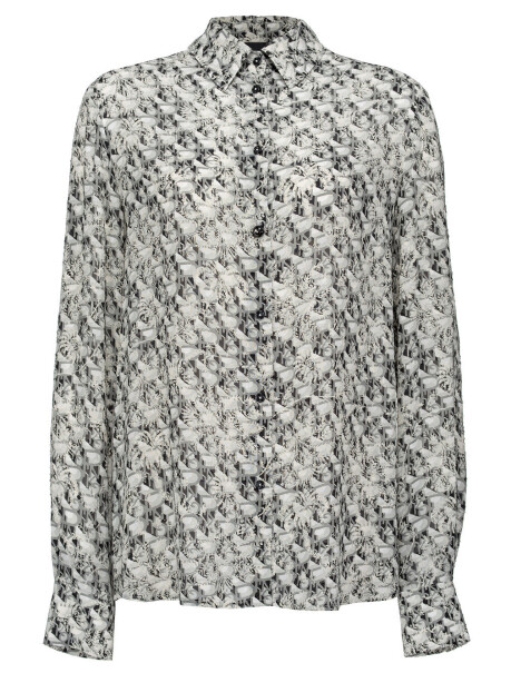 Camicia fil coupè logo Print - 1
