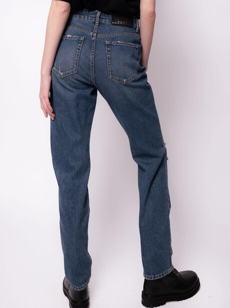 Jeans girlfriend con strappi - 2