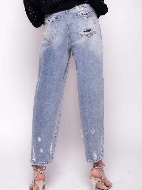 Jeans slouchy con strappi - 2