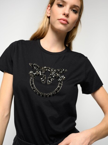 T-shirt ricamo Love Birds - 3