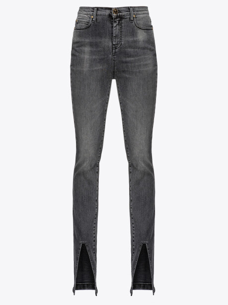 Jeans skinny con spacco - 1