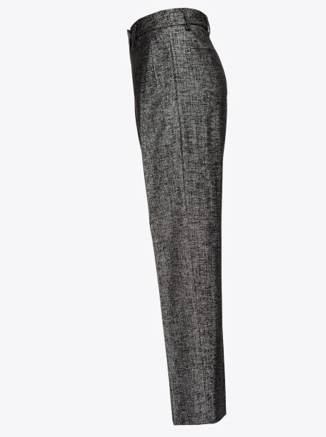 Pantaloni in lana stretch lurex - 3