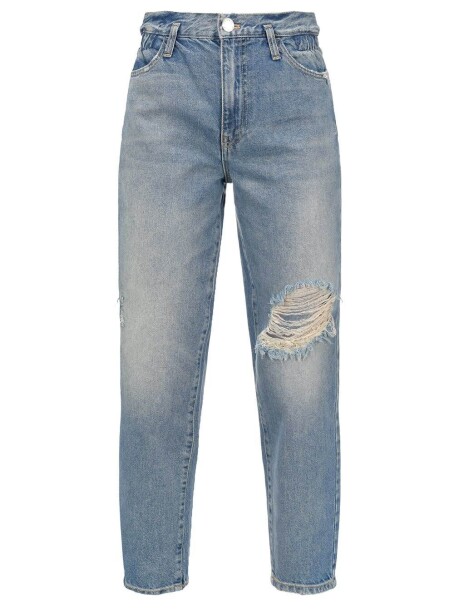 Jeans mom-fit con strappi - 4