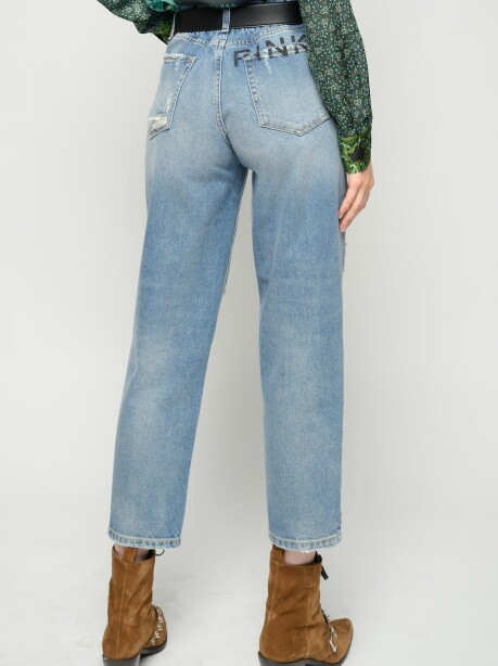 Jeans mom-fit con strappi - 2