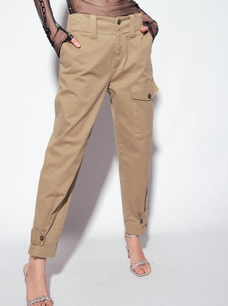 Pantaloni cargo in cotone - 3