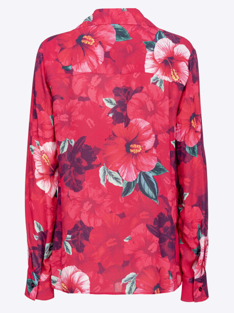 Camicia stampa hibiscus - 2