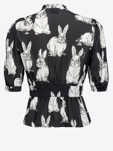Camicia crop stampa Rabbit - 2