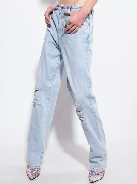 Jeans boyfriend con strappi - 3