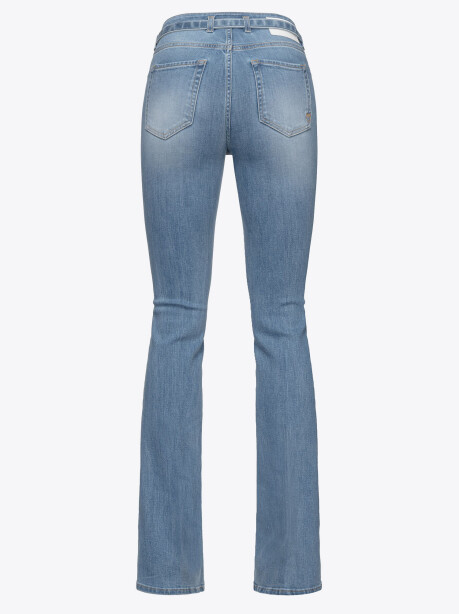 Jeans flared denim blue stretch - 2