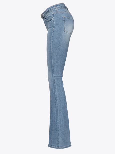 Jeans flared denim blue stretch - 3