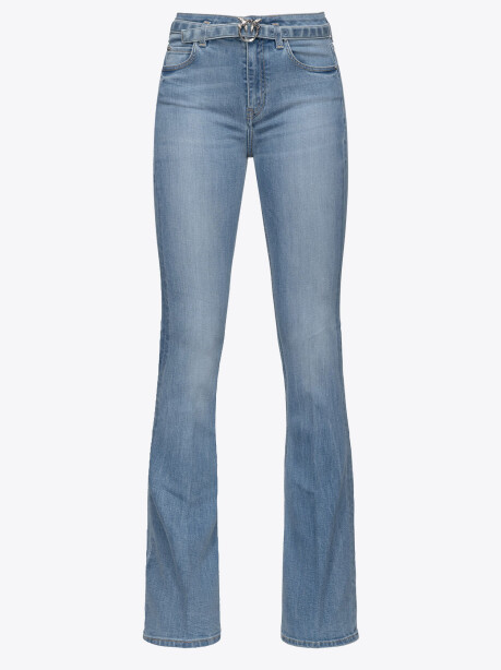 Jeans flared denim blue stretch - 1