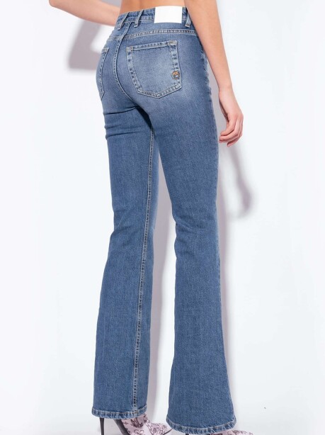 Jeans flared con stringhe - 2