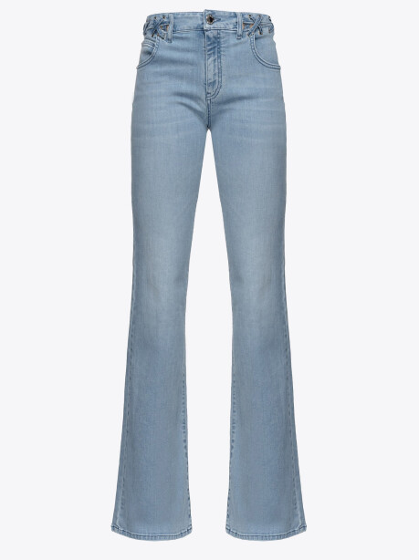 Jeans flared con stringhe - 4