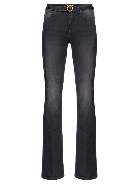 Jeans flare-fit in denim black stretch - 4