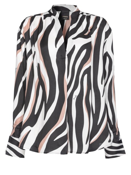 Blusa stampa zebra psichedelica - 4