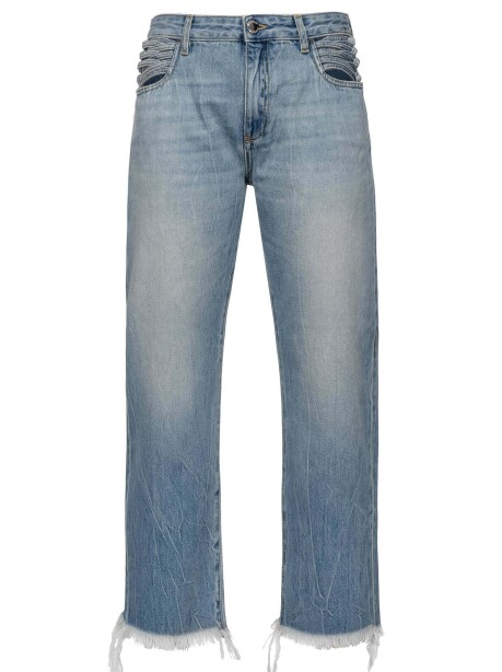 Jeans slouchy con stringhe - 4