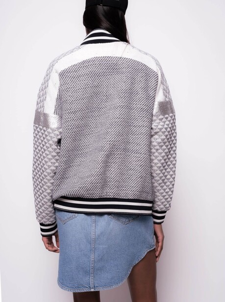 Giacca bomber in tweed - 2