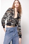 Bomber in tulle ricamo paillettes - 3
