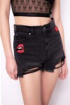 Shorts in denim black PINKO Kiss - 3