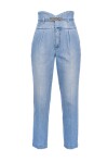 Jeans chinos con vita alta a bustier - 4