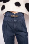 Jeans chinos con vita alta a bustier - 3