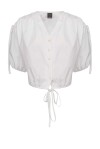 Camicia cropped in popeline - 4