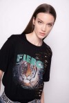 T-shirt stampa tigre - 1
