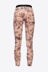 Leggings tulle stretch con stampa tattoo - 2