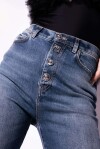 Jeans bootcut mix bottoni - 3