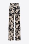 Pantaloni wide-leg fiore grafico - 4