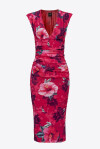 Vestito longuette stampa hibiscus - 4