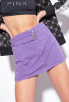 Shorts minigonna con cintura - 3