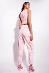 Pantaloni cargo camouflage rosa - 2