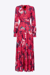 Vestito chemisier lungo stampa hibiscus - 4