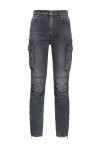 Jeans cargo skinny denim black - 4