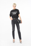 Jeans skinny denim black stretch con cintura - 3