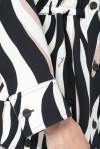Mini dress chemisier stampa zebra psichedelica - 3