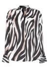 Blusa stampa zebra psichedelica - 4