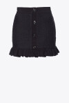 Minigonna in tweed con rouches - 4