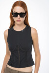 Top jersey effetto bustier - 3