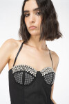 Top bustier con strass - 3