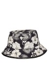 Buckle hat con stampa fiore grafico - 1