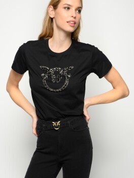T-shirt ricamo Love Birds